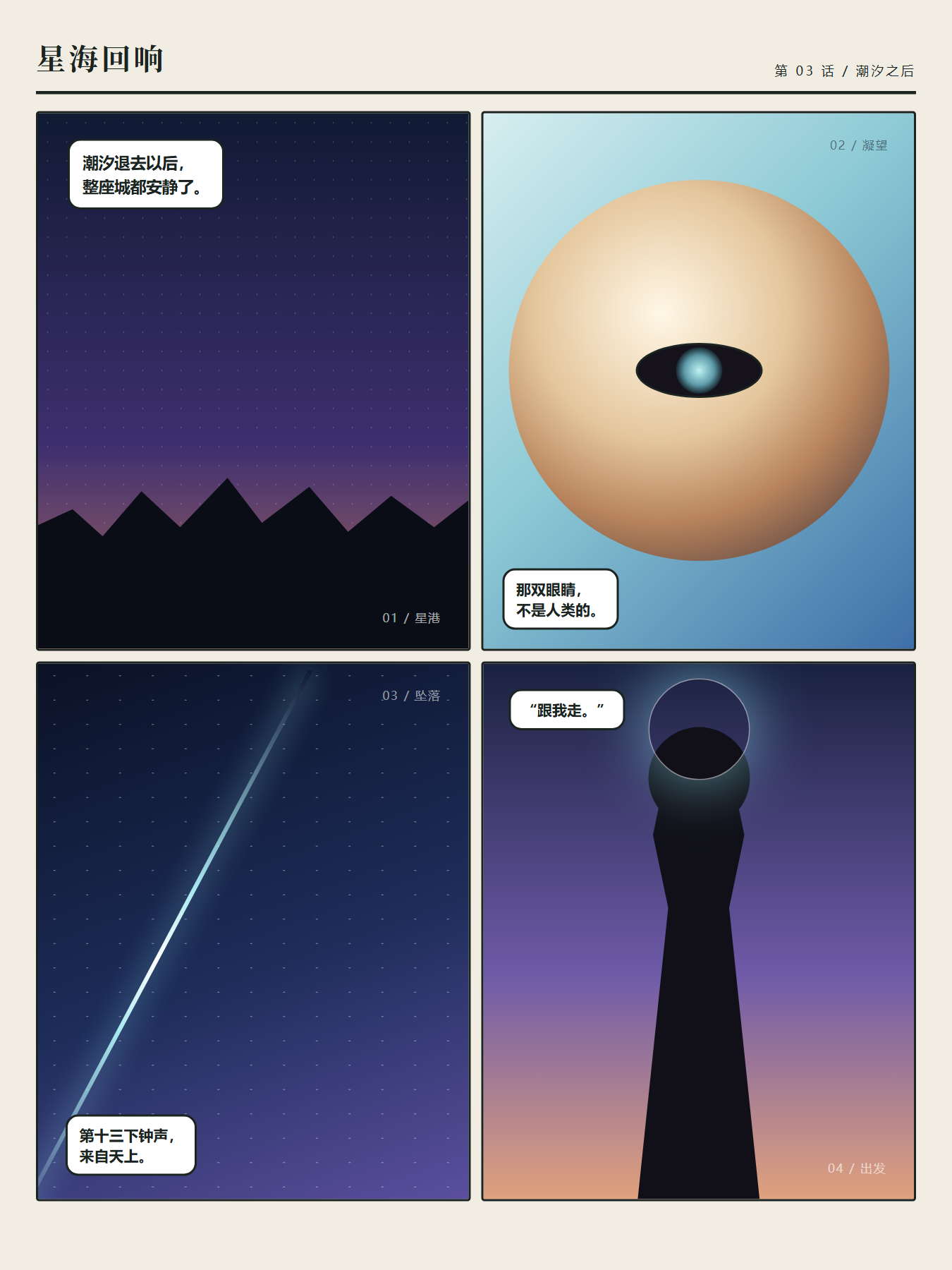 AI 生成的漫画分镜页
